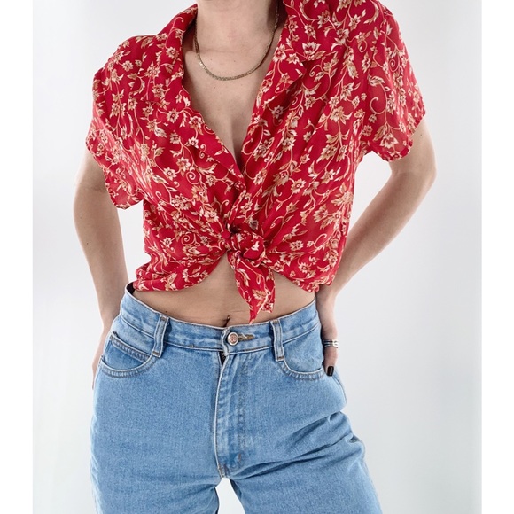 SOLD OUT Vintage 90s Victoria's Secret Blouse - Picture 2 of 5